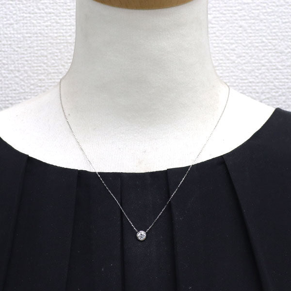 新品 Pt950/ Pt850 ダイヤモンド ペンダントネックレス 0.403ct H SI2 VG 【エスコレ】
