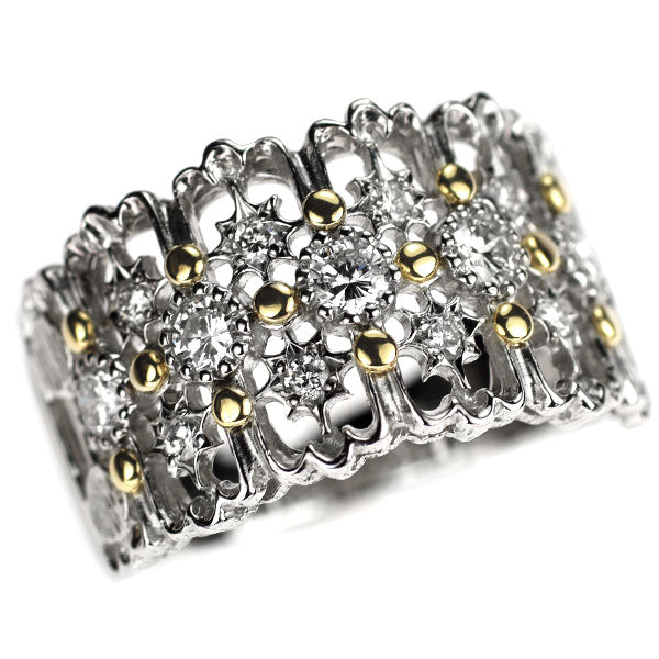 K18YG/Pt900 ダイヤモンド リング 0.50ct