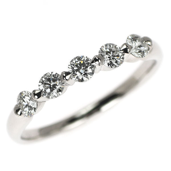 Pt900 H&C ダイヤモンド リング 0.505ct 一文字