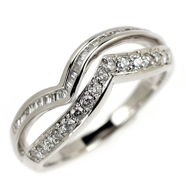 K18WG ダイヤモンド リング 0.52ct