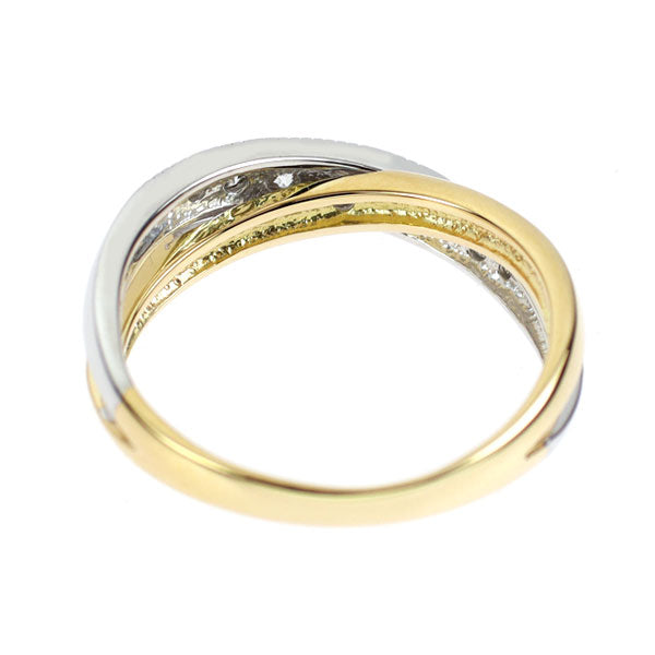 K18YG/WG ダイヤモンド リング 0.25ct