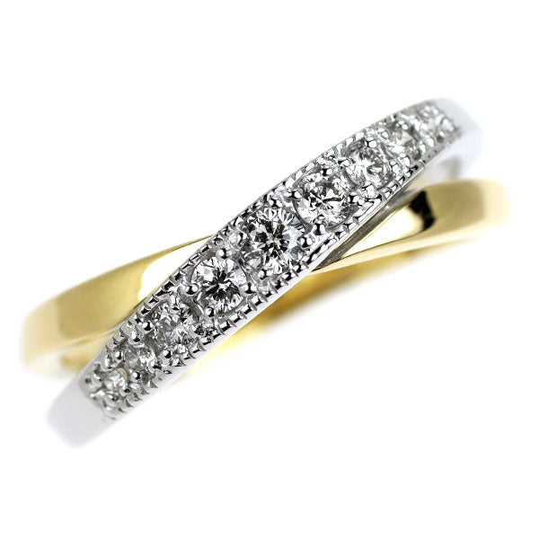 K18YG/WG ダイヤモンド リング 0.25ct