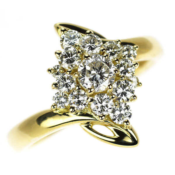 K18YG ダイヤモンド リング 0.338ct D0.70ct