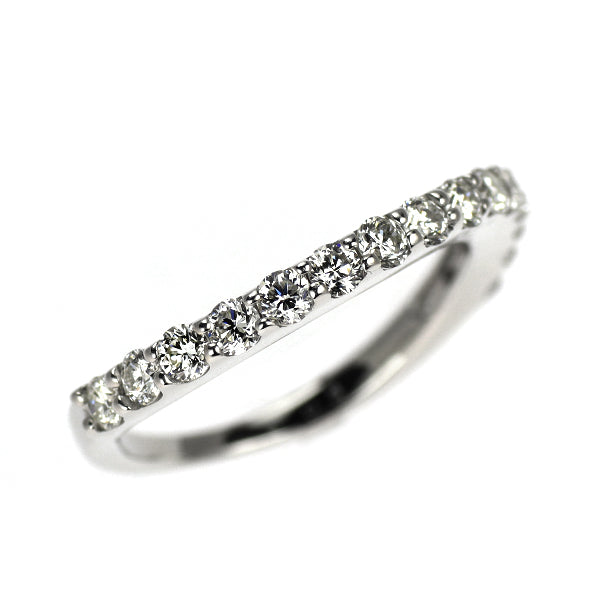 K18WG ダイヤモンド リング 0.30ct ハーフエタニティ ピンキー