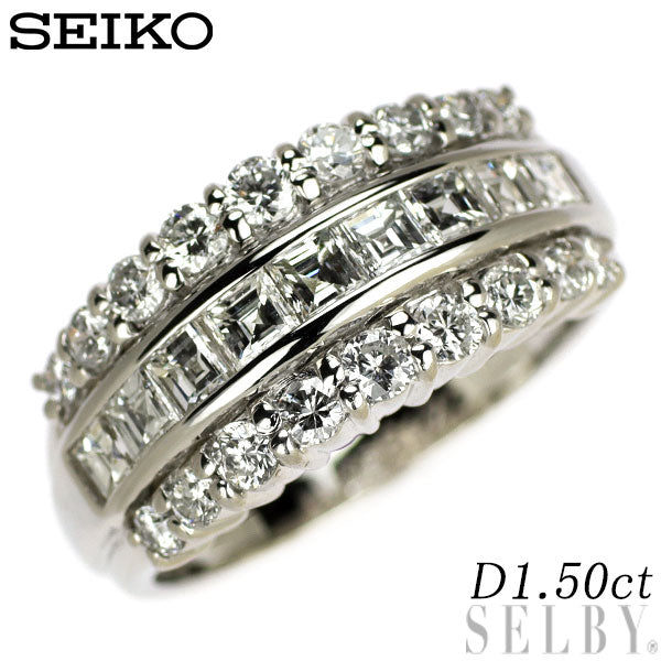 セイコー Pt900 ダイヤモンド リング 1.50ct