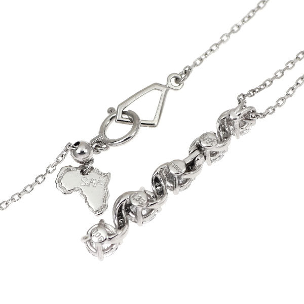 サバース Pt900/ Pt850 ダイヤモンド ペンダントネックレス 1.35ct D0.06ct 《セルビー銀座店》【中古】