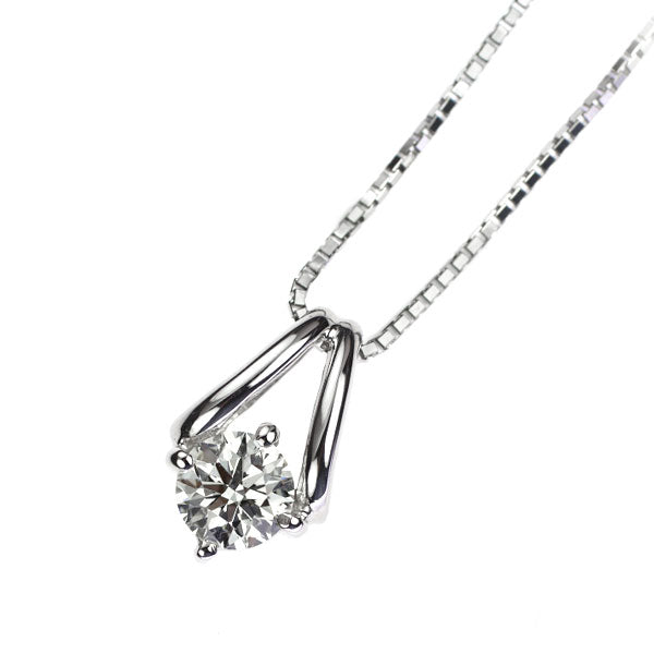 Pt900/ Pt850 ダイヤモンド ペンダントネックレス 0.339ct G SI1 VG