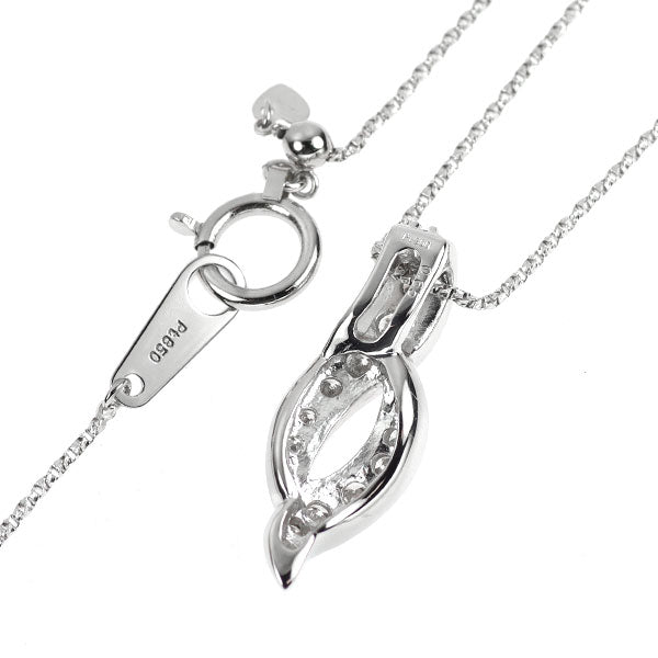 Pt900/ Pt850 ダイヤモンド ペンダントネックレス 0.65ct