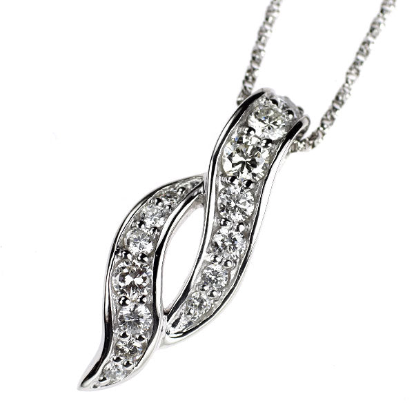 Pt900/ Pt850 ダイヤモンド ペンダントネックレス 0.65ct