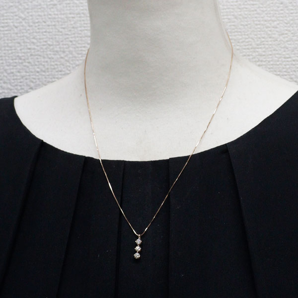 K18PG ダイヤモンド ペンダントネックレス 0.50ct
