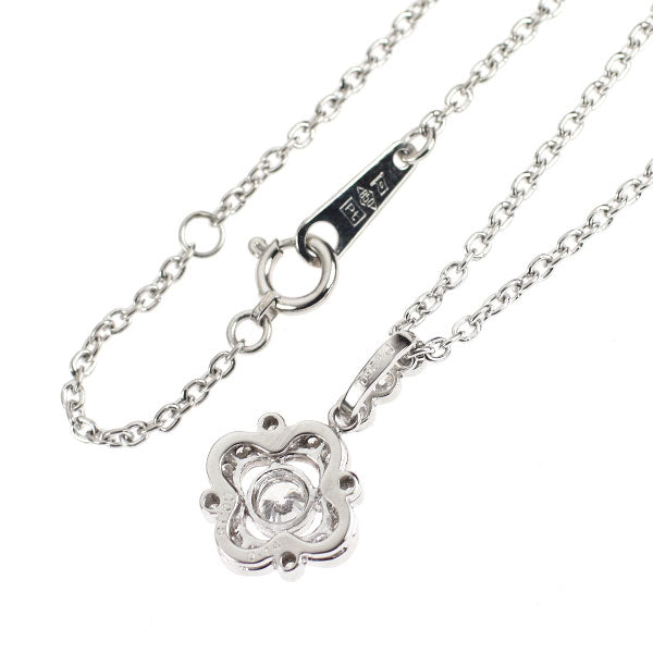 Pt950/ Pt850 ダイヤモンド ペンダントネックレス 0.18ct D0.14ct フラワー
