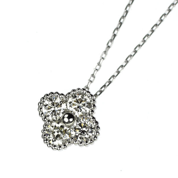 Pt900/ Pt850 ダイヤモンド ペンダントネックレス 0.30ct フラワー