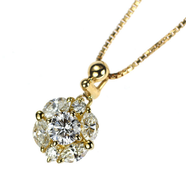 セイコー K18YG ダイヤモンド ペンダントネックレス 0.70ct