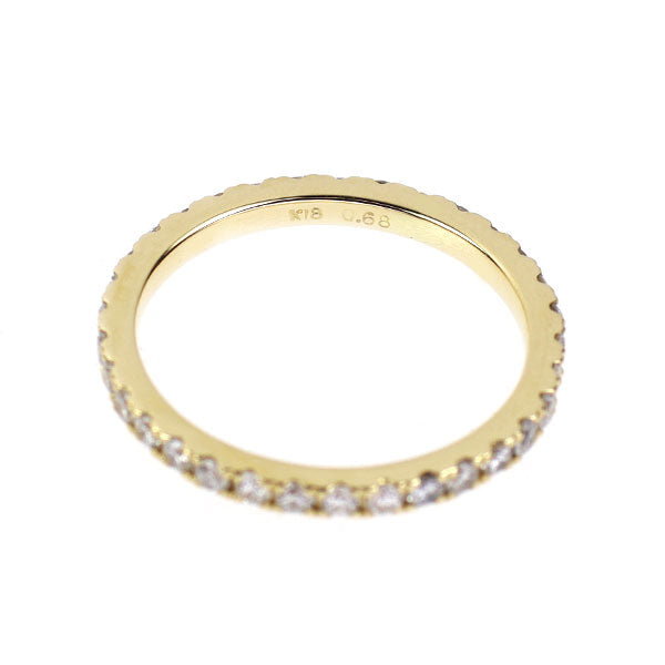 K18YG ダイヤモンド リング 0.68ct フルエタニティ