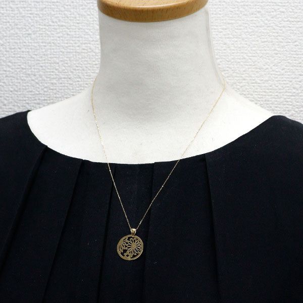 ウノアエレ K18YG ペンダントネックレス フラワー