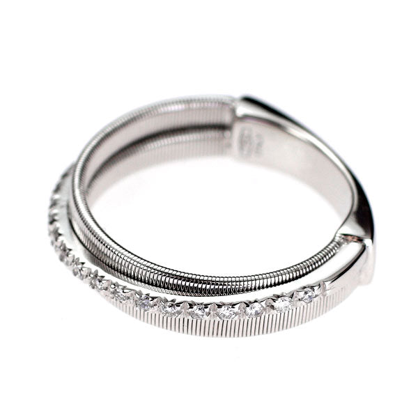 マルコビチェゴ K18WG ダイヤモンド リング 0.19ct