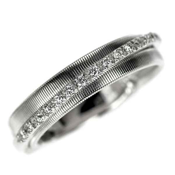マルコビチェゴ K18WG ダイヤモンド リング 0.19ct