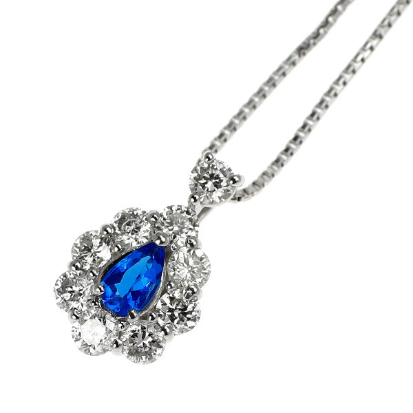 希少 Pt900/ Pt850 アウイナイト ダイヤモンド ペンダントネックレス 0.06ct D0.27ct