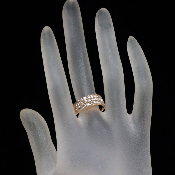 K18PG ダイヤモンド リング 1.54ct パヴェ