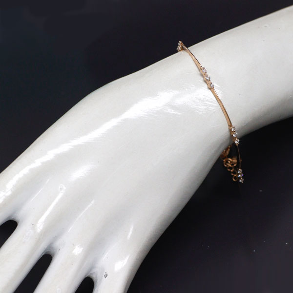 K18PG ダイヤモンド ブレスレット 0.50ct