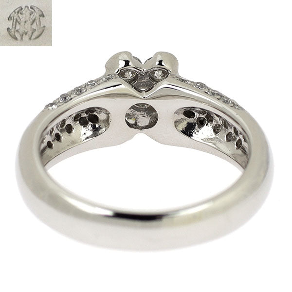 モニッケンダム Pt900 ダイヤモンド リング 1.00ct フラワー パヴェ