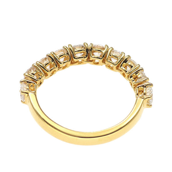 K18YG ダイヤモンド リング 1.25ct ハーフエタニティ