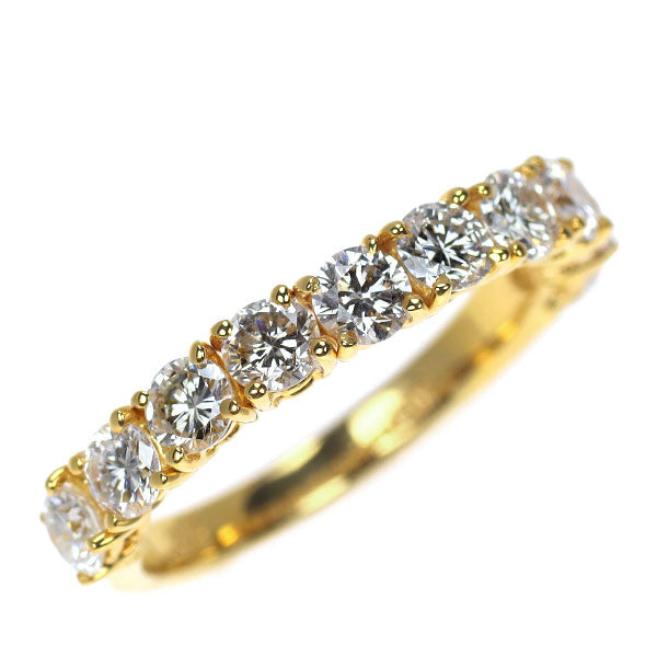 K18YG ダイヤモンド リング 1.25ct ハーフエタニティ