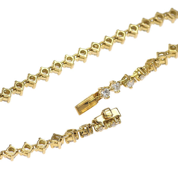 K18YG ダイヤモンド テニスブレスレット 3.05ct
