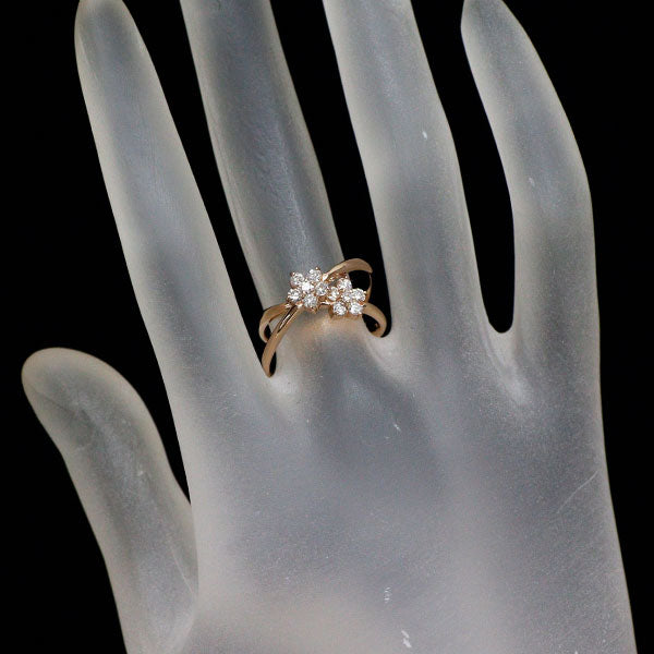 ポンテヴェキオ K18PG ダイヤモンド リング 0.42ct フラワー
