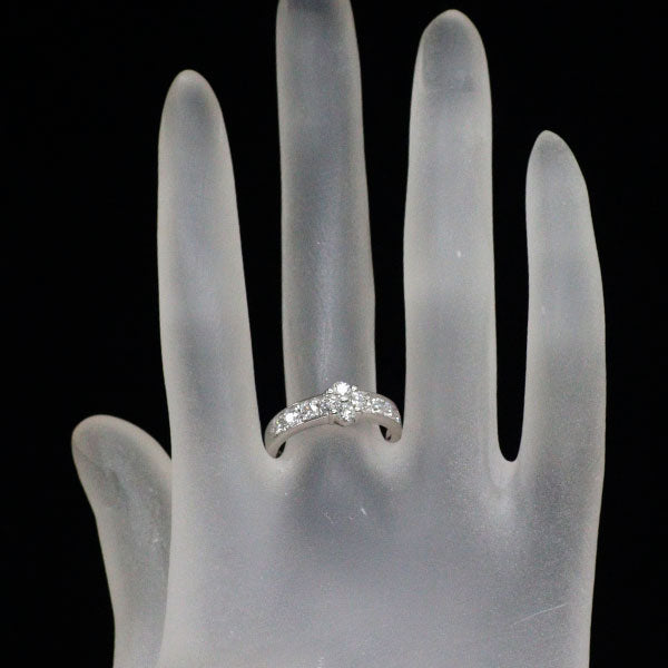 Pt900 H&C ダイヤモンド リング 0.70ct フラワー