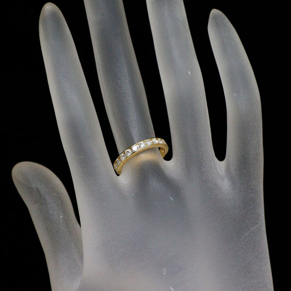 GINZA TANAKA/田中貴金属 K18YG ダイヤモンド リング 0.62ct ハーフエタニティ