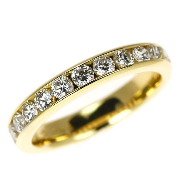 GINZA TANAKA/田中貴金属 K18YG ダイヤモンド リング 0.62ct ハーフエタニティ