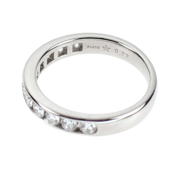 GINZA TANAKA/田中貴金属 Pt950 ダイヤモンド リング 0.73ct ハーフエタニティ