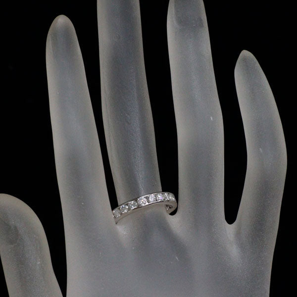GINZA TANAKA/田中貴金属 Pt950 ダイヤモンド リング 0.73ct ハーフエタニティ