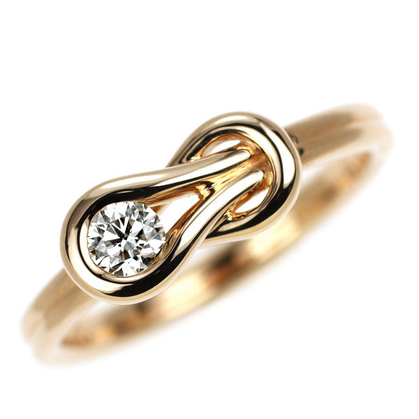 フォーエバーマーク K18PG ダイヤモンド リング 0.18ct エンコルディア