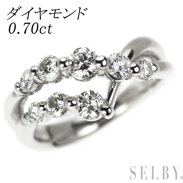Pt900 ダイヤモンド リング 0.70ct
