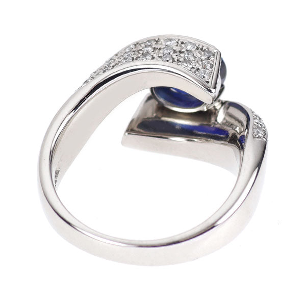 Pt900 サファイア ダイヤモンド リング 1.73ct D0.64ct