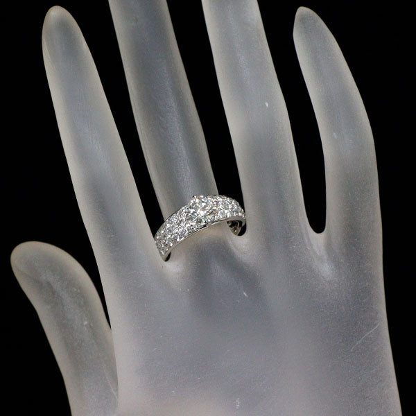 Pt900 ダイヤモンド リング 1.050ct F VS2 3EXHC D0.85ct