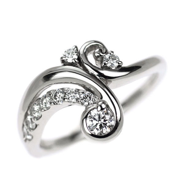 ランバン Pt900 H&C ダイヤモンド リング 0.25ct
