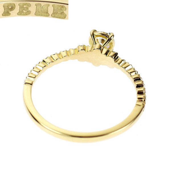 アーカー/PEME K18YG ダイヤモンド リング 0.213ct D FL 3EXHC D0.10ct