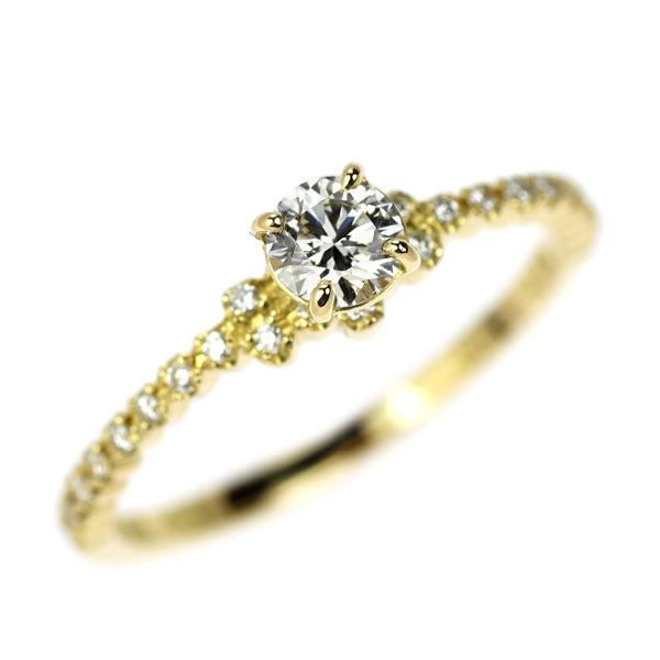 アーカー/PEME K18YG ダイヤモンド リング 0.213ct D FL 3EXHC D0.10ct