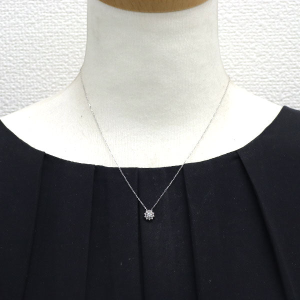 GINZA TANAKA/田中貴金属 Pt950/Pt850 ダイヤモンド ペンダントネックレス 0.15ct D0.05ct