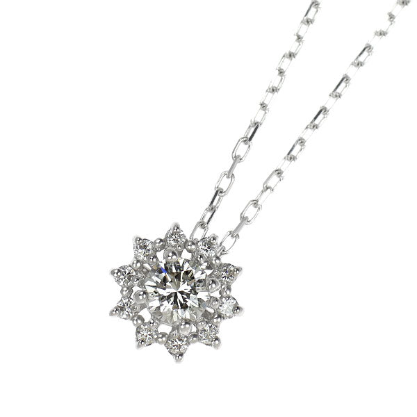 GINZA TANAKA/田中貴金属 Pt950/Pt850 ダイヤモンド ペンダントネックレス 0.15ct D0.05ct