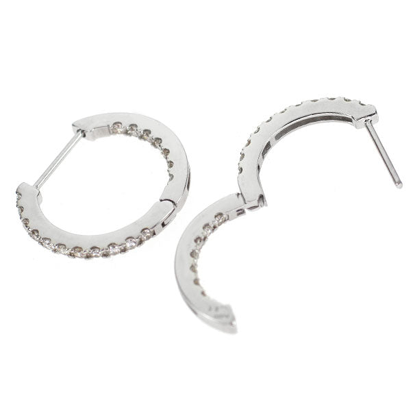 Pt950 ダイヤモンド フープ ピアス 0.50ct