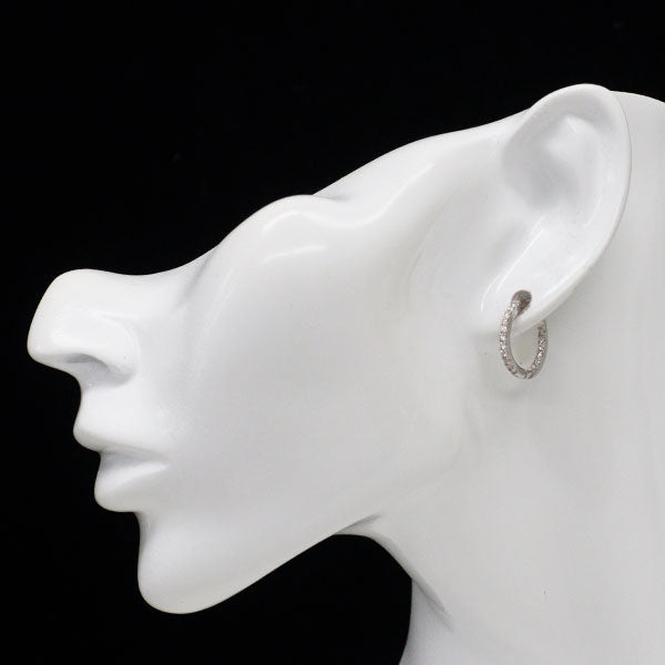 Pt950 ダイヤモンド フープ ピアス 0.50ct