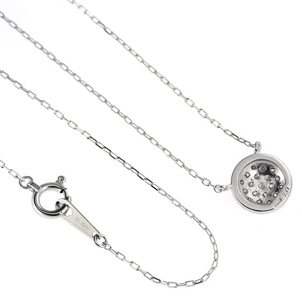K18WG ダイヤモンド ペンダントネックレス 0.17ct