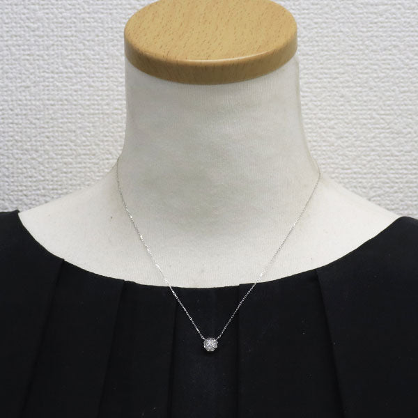 K18WG ダイヤモンド ペンダントネックレス 0.17ct