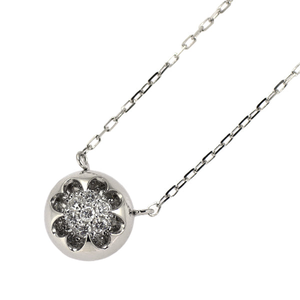 K18WG ダイヤモンド ペンダントネックレス 0.17ct