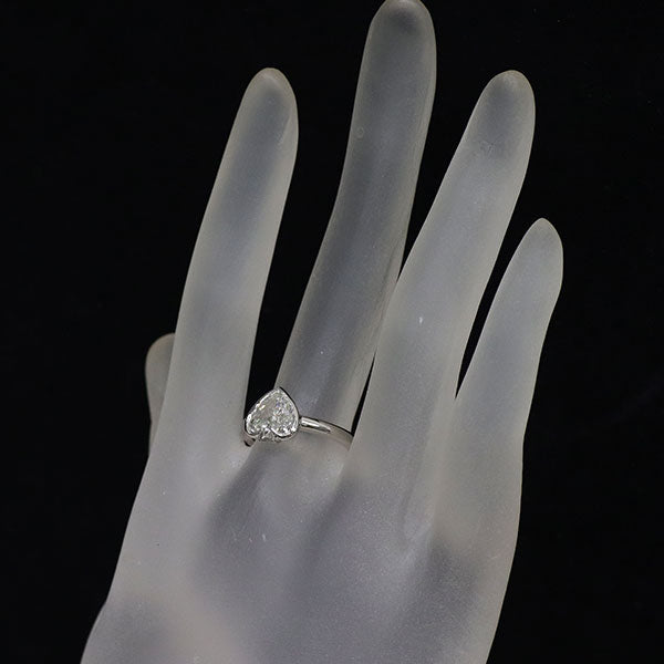 Pt900  ファンシーカット スペードシェイプ ダイヤモンド リング 1.636ct H SI2 希少