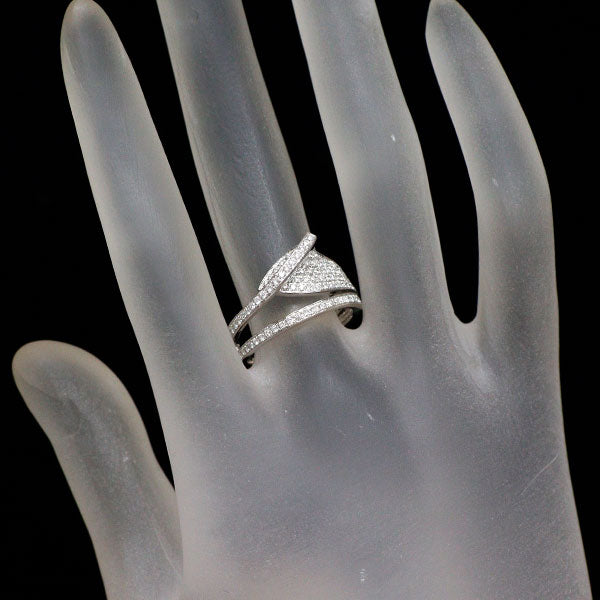 K18WG ダイヤモンド リング 0.59ct マイクロセッティング